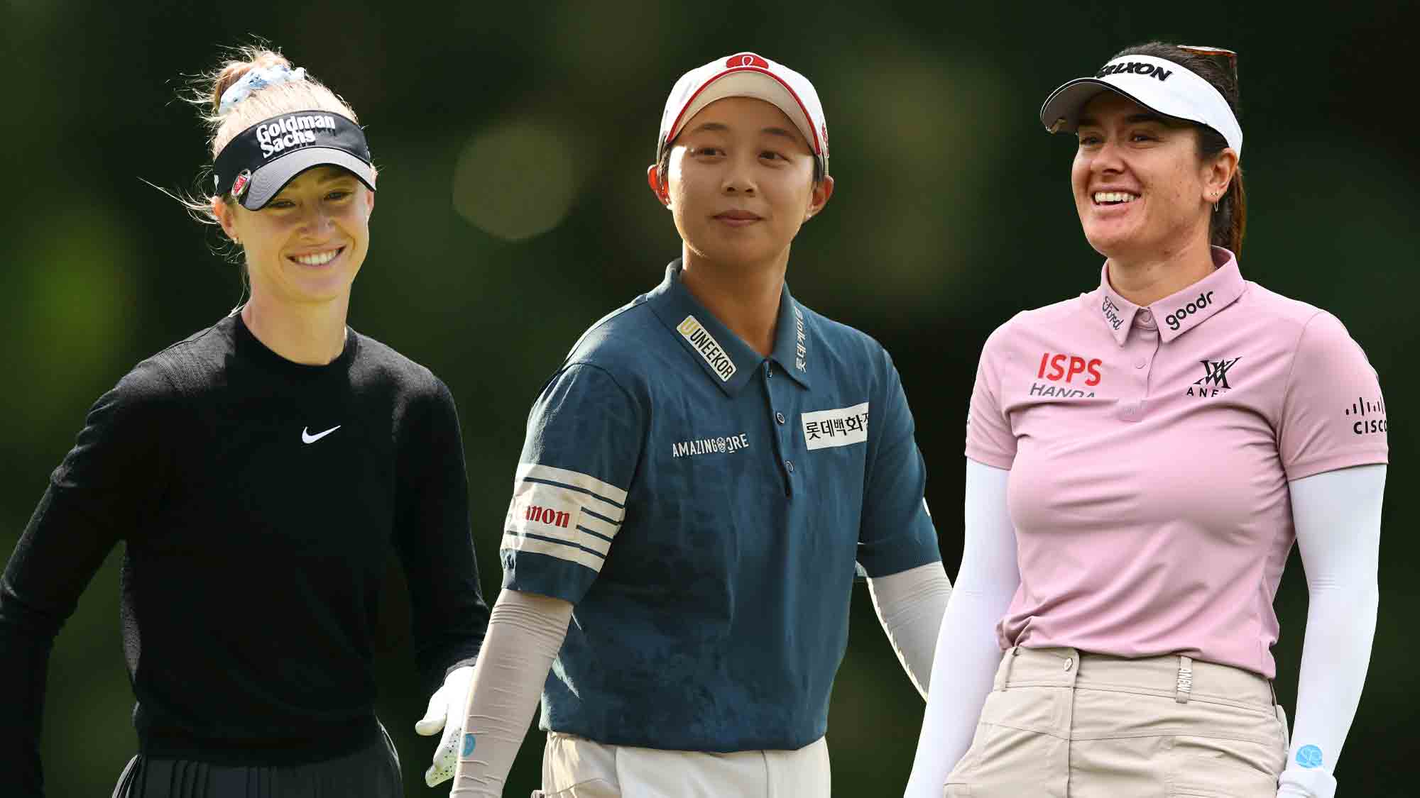 Nelly Korda, Hyo Joo Kim and Hannah Green