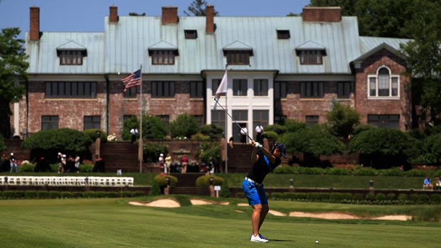 Katie Futcher during the Sybase Match Play Championship second-round matches 