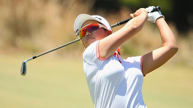 Jenny Shin during the final round of the 2014 ISPS Handa Women’s Australian Open