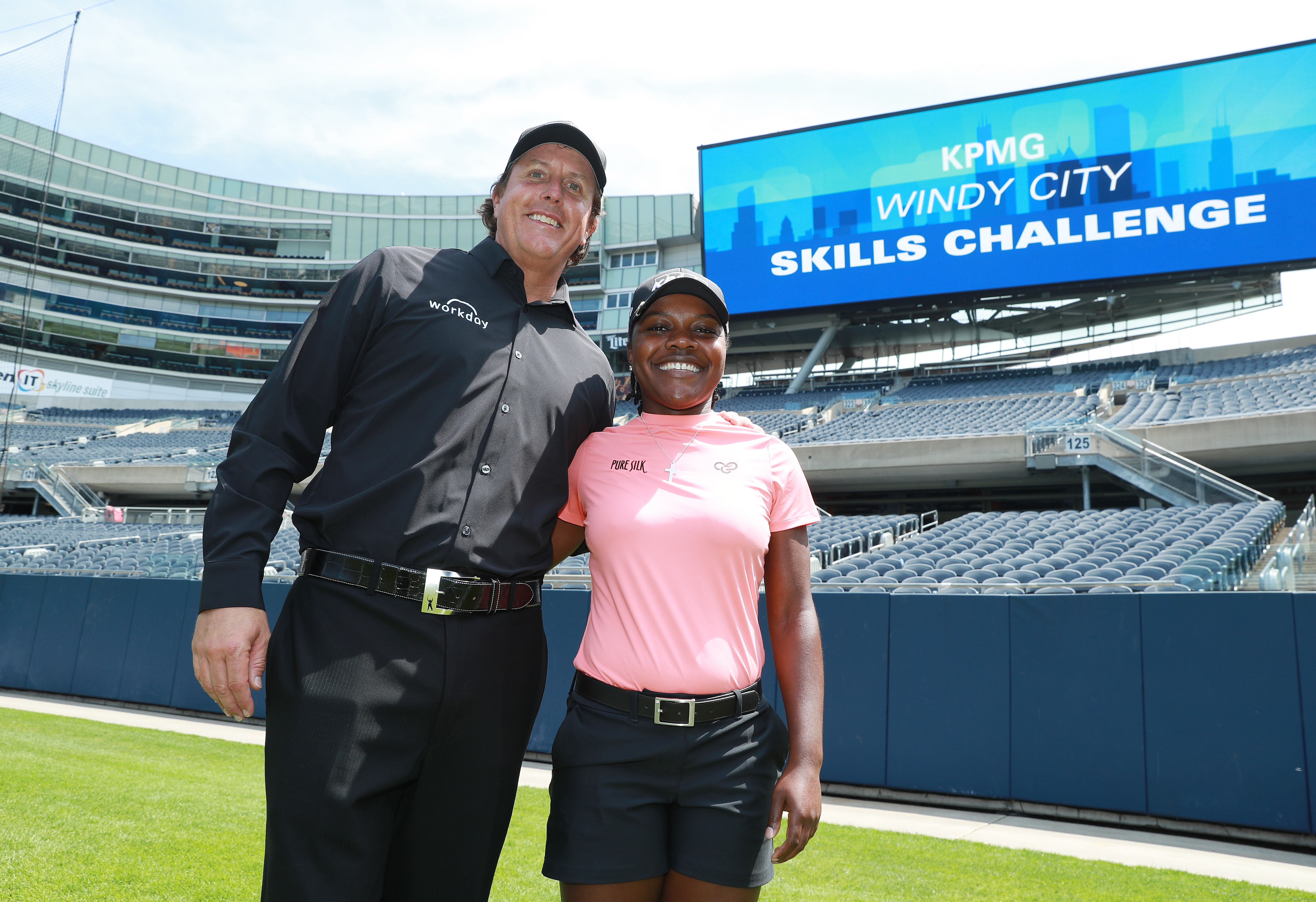 Phil Mickelson and Mariah Stackhouse