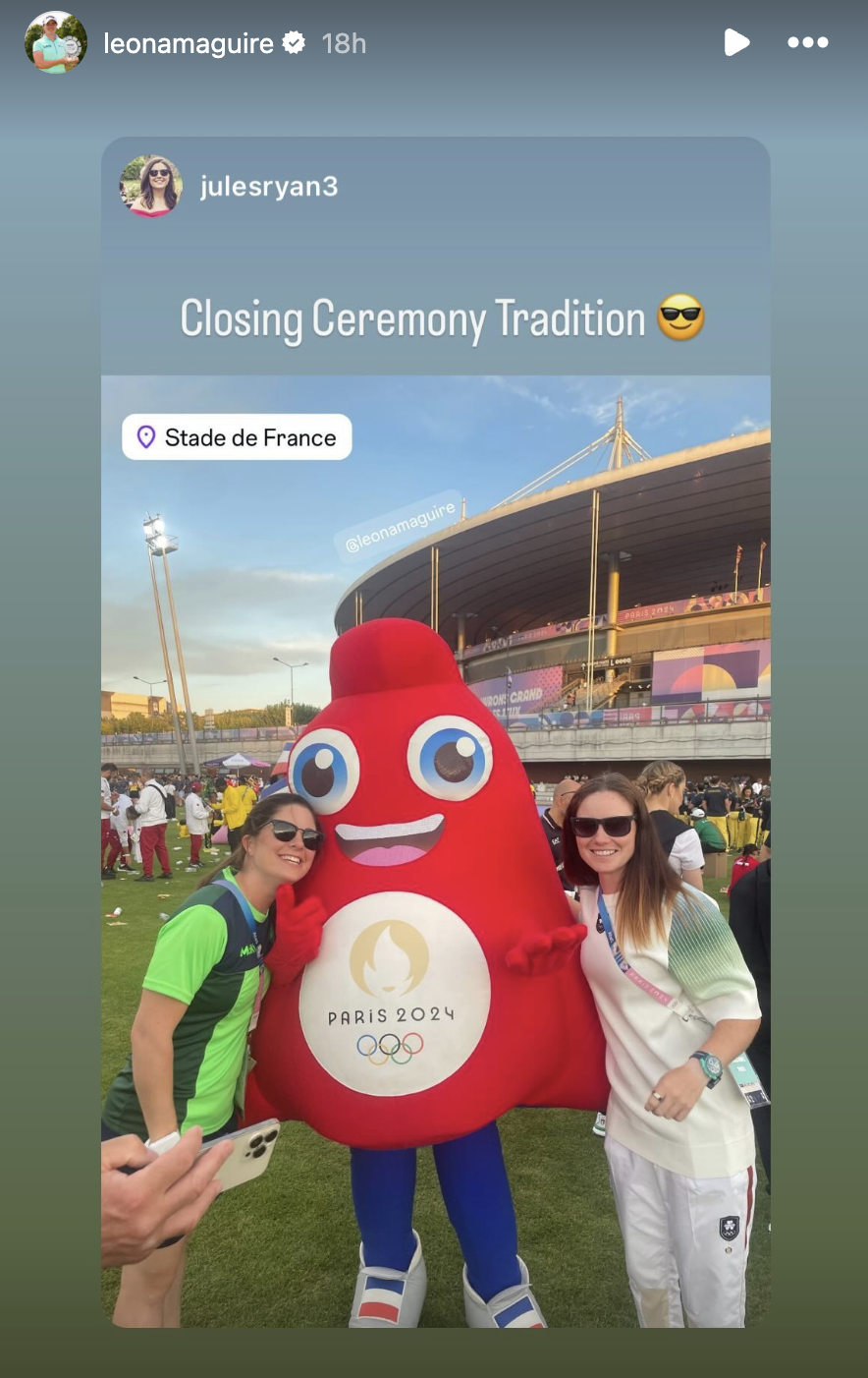 LPGA Tour Members Take Part in Closing Ceremony at 2024 Paris Olympics