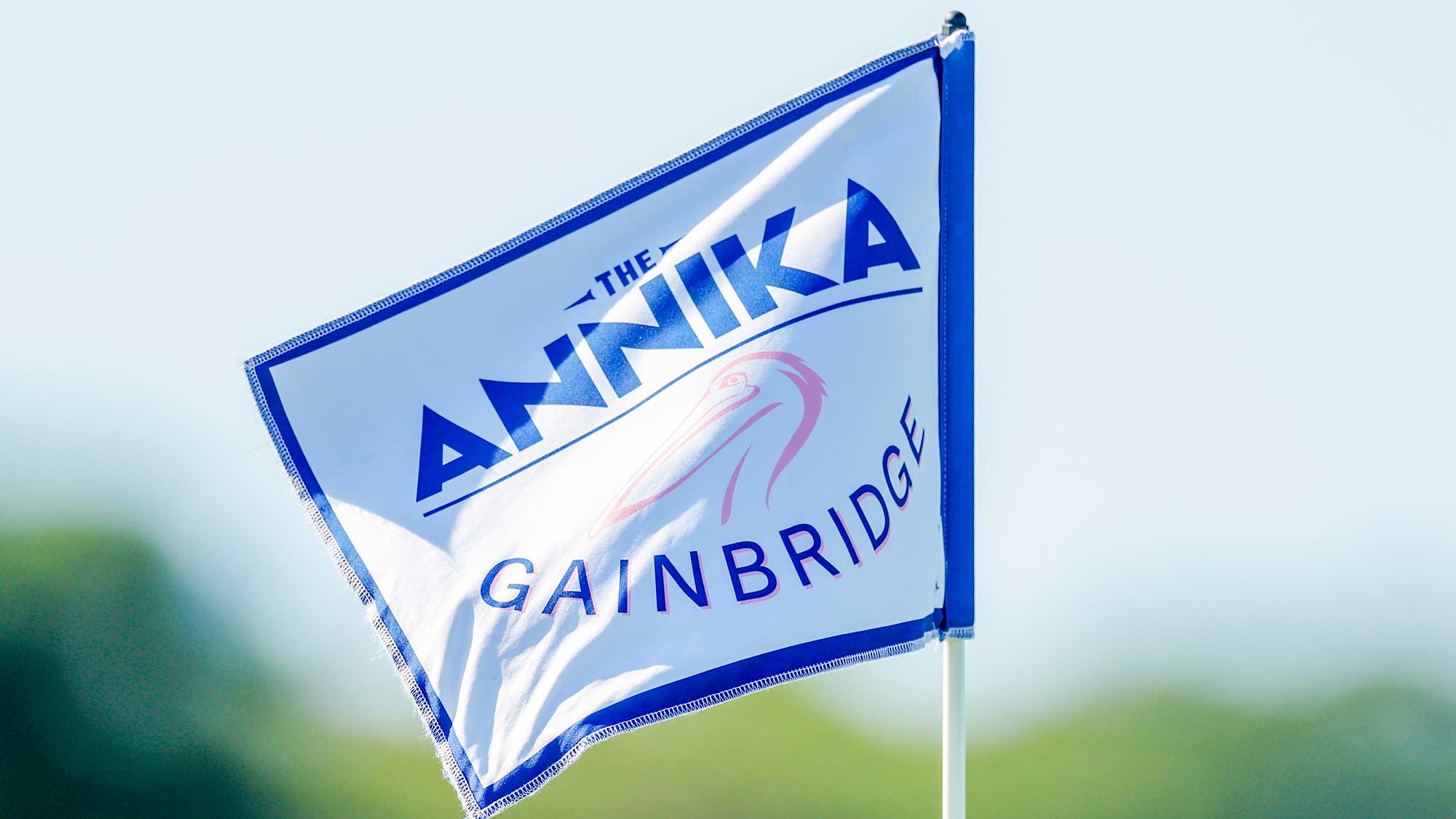 The ANNIKA driven by Gainbridge at Pelican pin flag