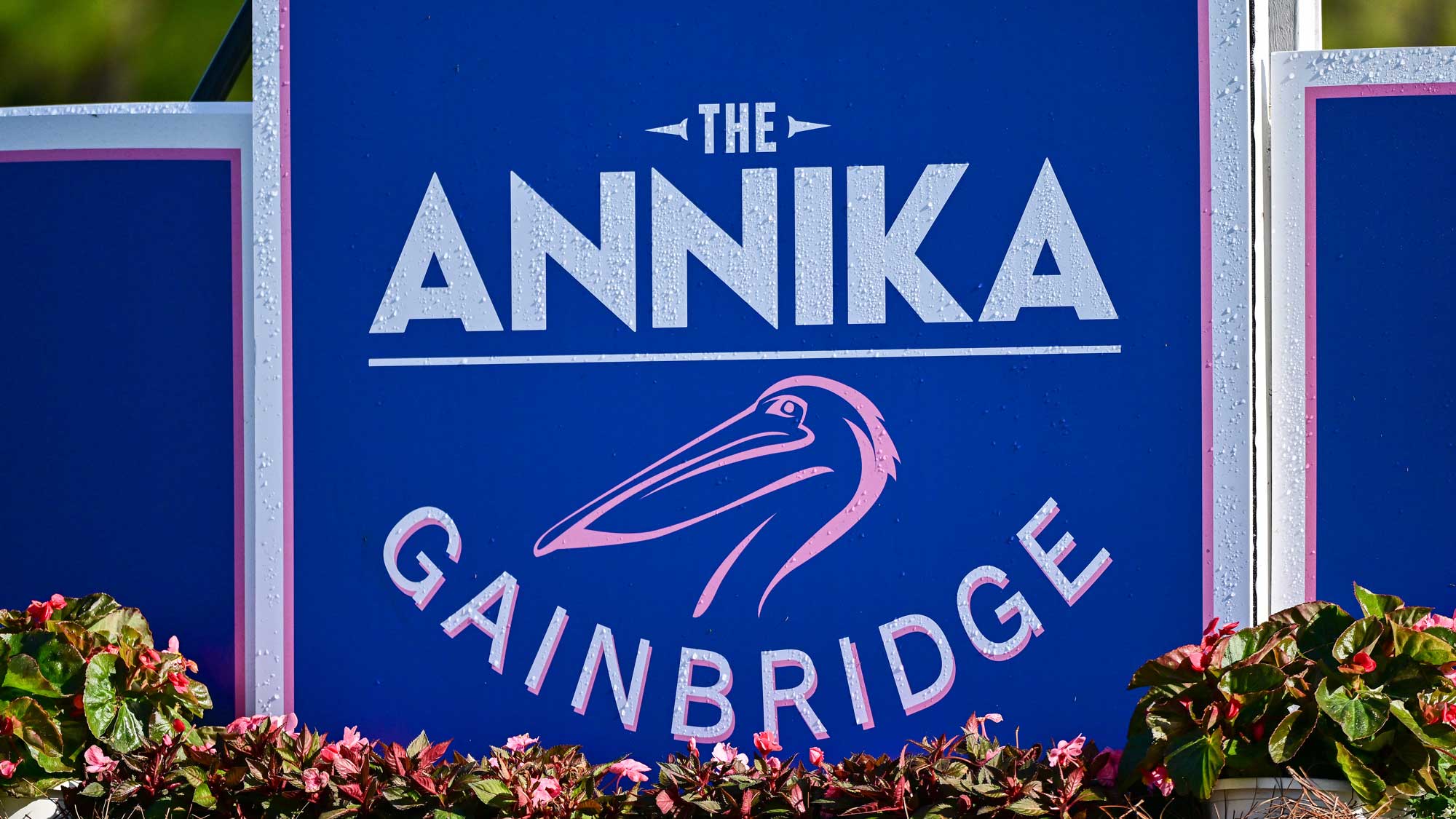 Teebox Sign at The ANNIKA driven by Gainbridge at Pelican