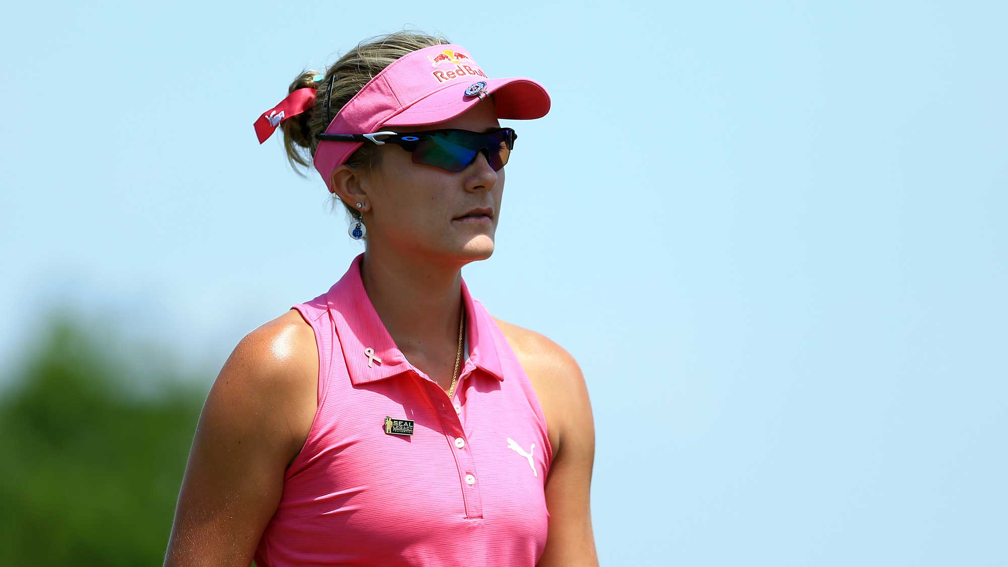 Lexi Thompson of the USA walks down the 1st fairway during the third round of the Manulife LPGA Classic