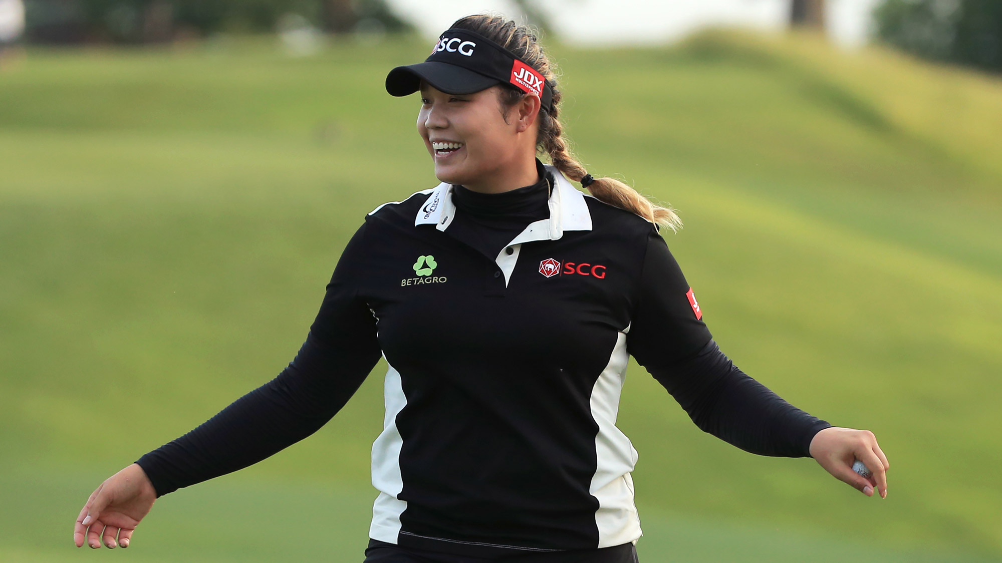 Ariya Jutanugarn Celebrates Her Win at the Kingsmill Championship 