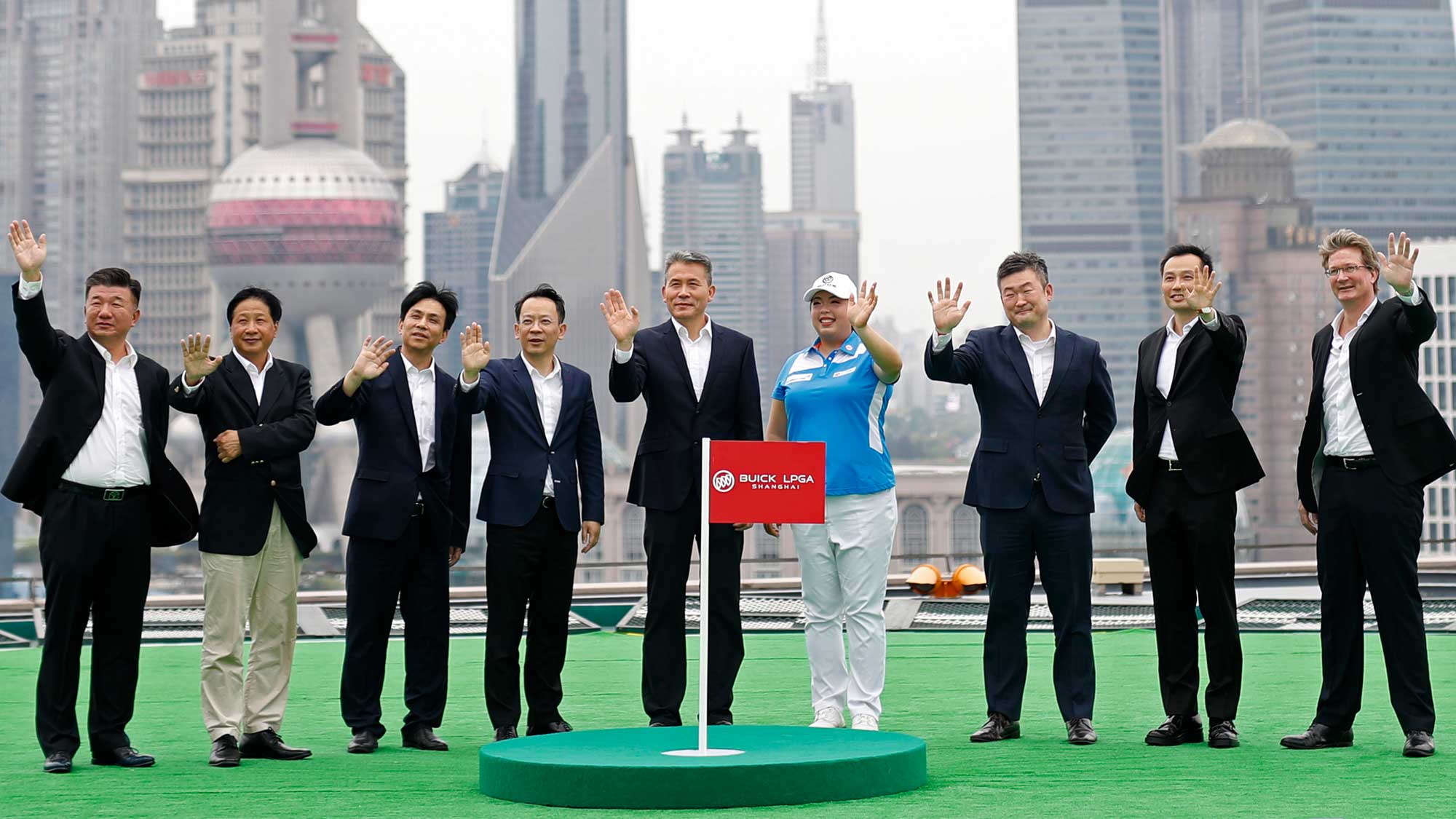 Shanshan Feng, the first Chinese player, male or female, to win a Major and be ranked No.1 in the world, attended the announcement today alongside the VIP attendees.