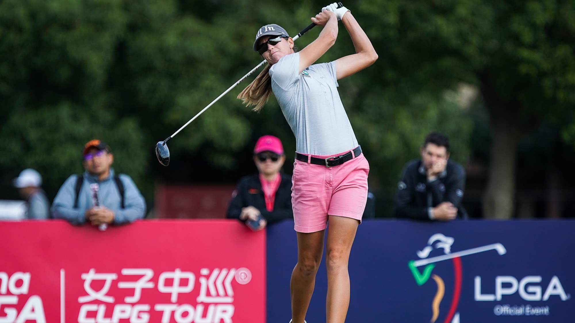 Cydney Clanton Tees off at the Buick LPGA Shanghai