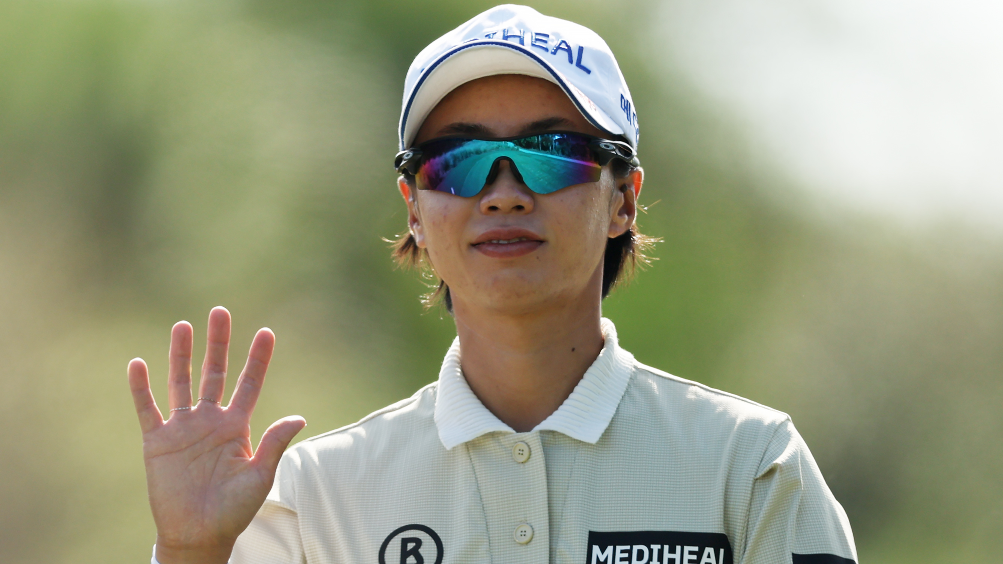 Narin An of South Korea walks from the third tee during the first round of the CME Group Tour Championship 2024 at Tiburon Golf Club on November 21, 2024 in Naples, Florida.