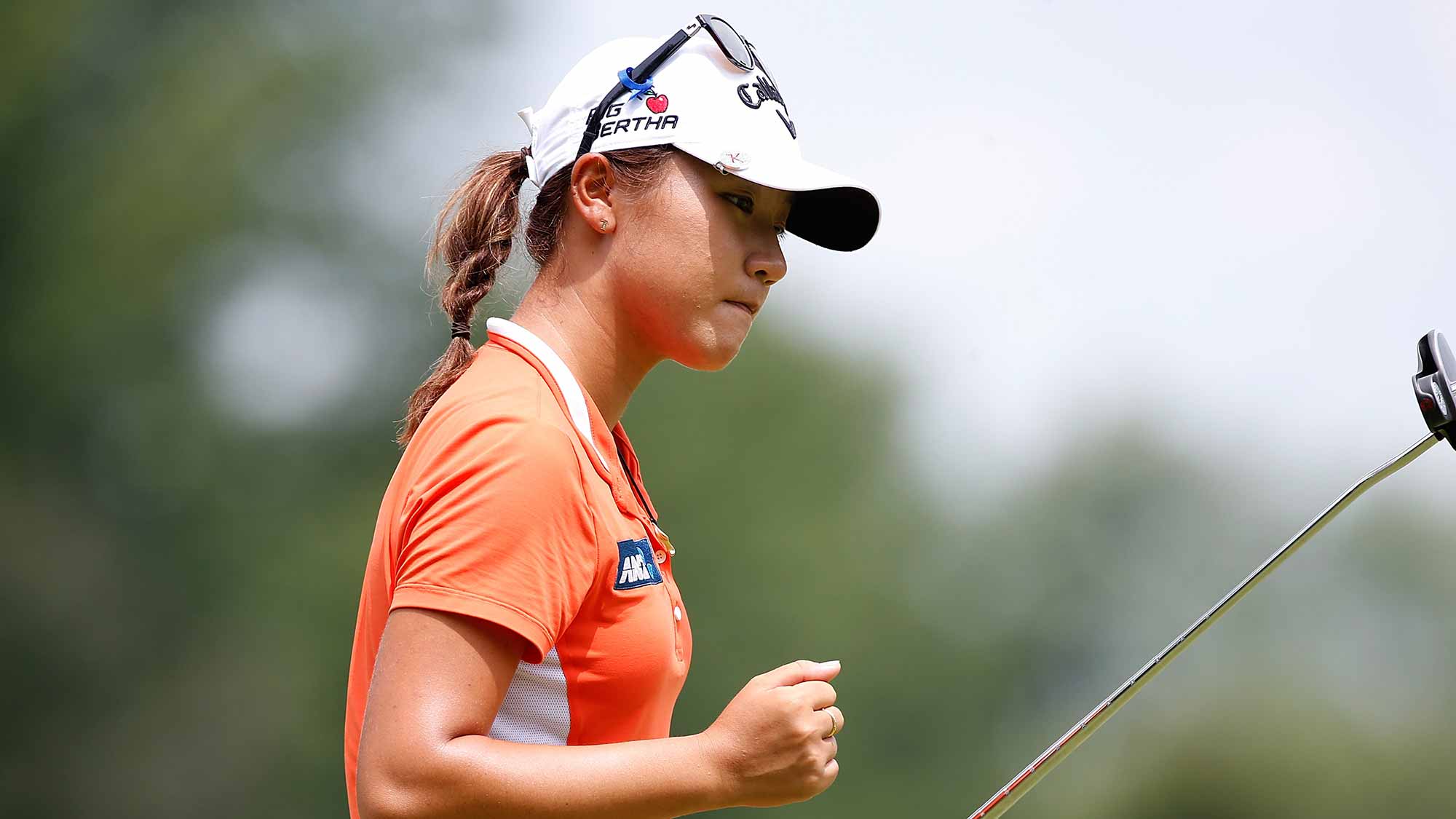 Lydia Ko reacts to a shot during the final round of Marathon Classic presented by Owens Corning & O-I