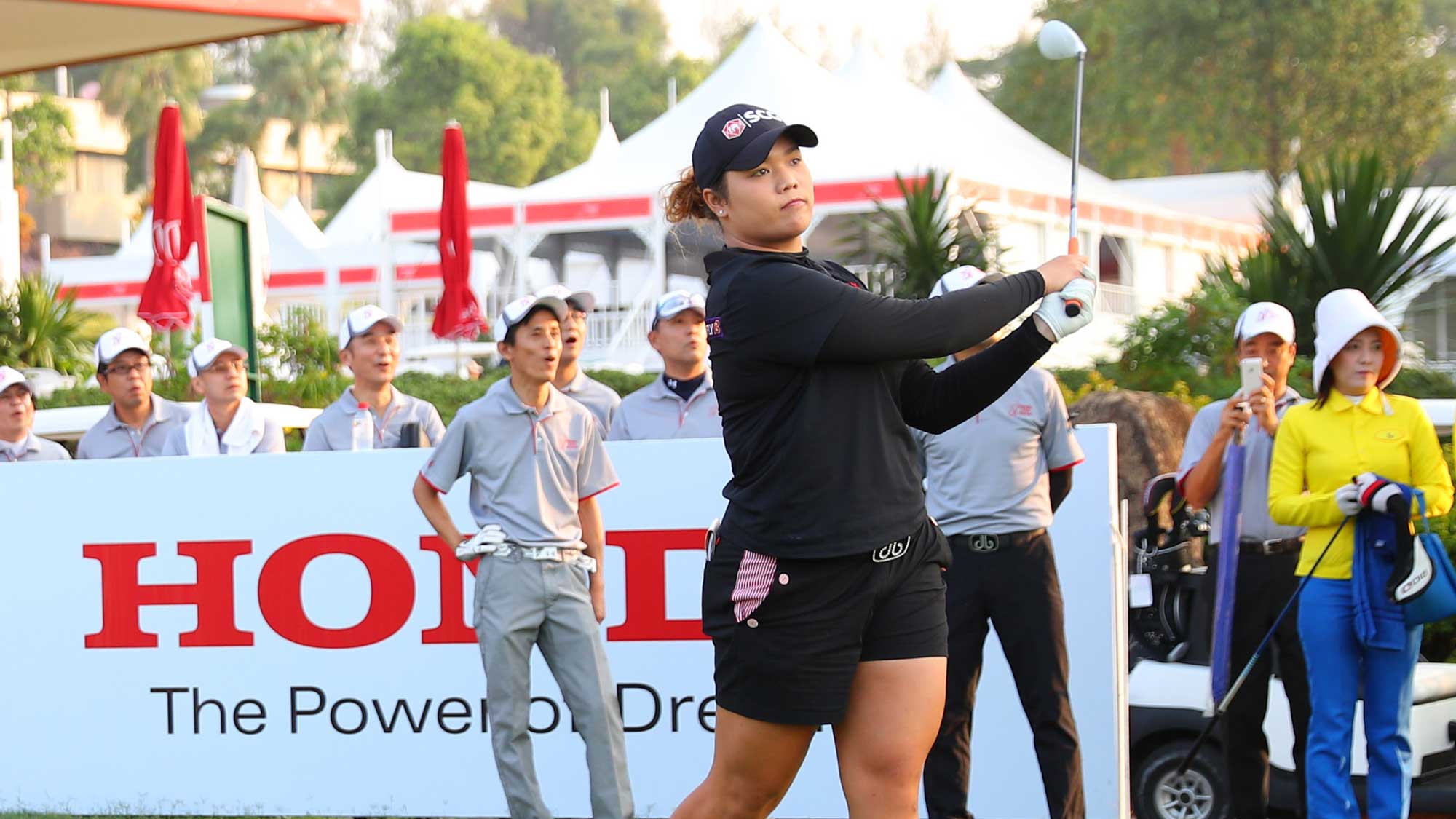 Ariya Jutanugarn during a practice round at the 2017 Honda LPGA Thailand