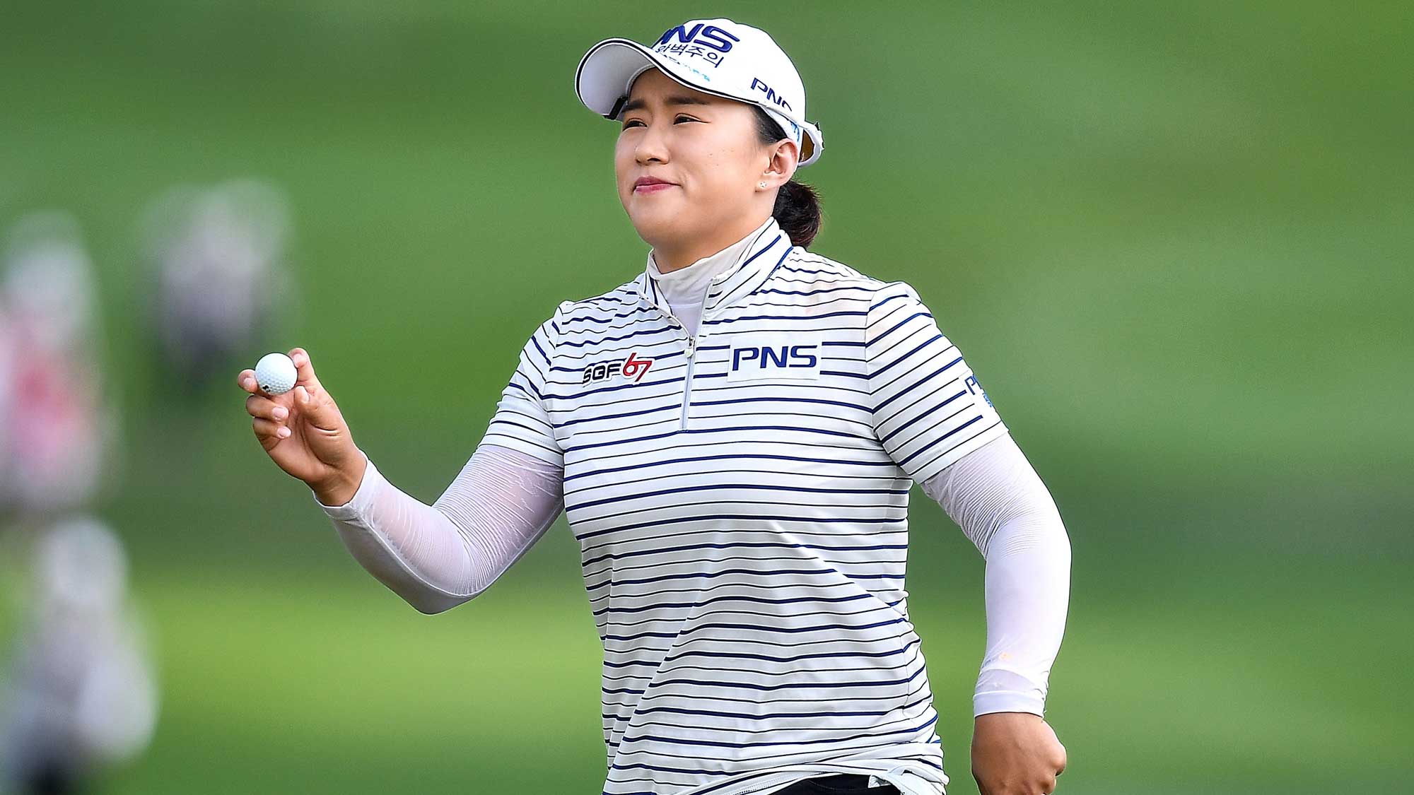 Amy Yang of Republic of Korea celebrates during the Honda LPGA Thailand