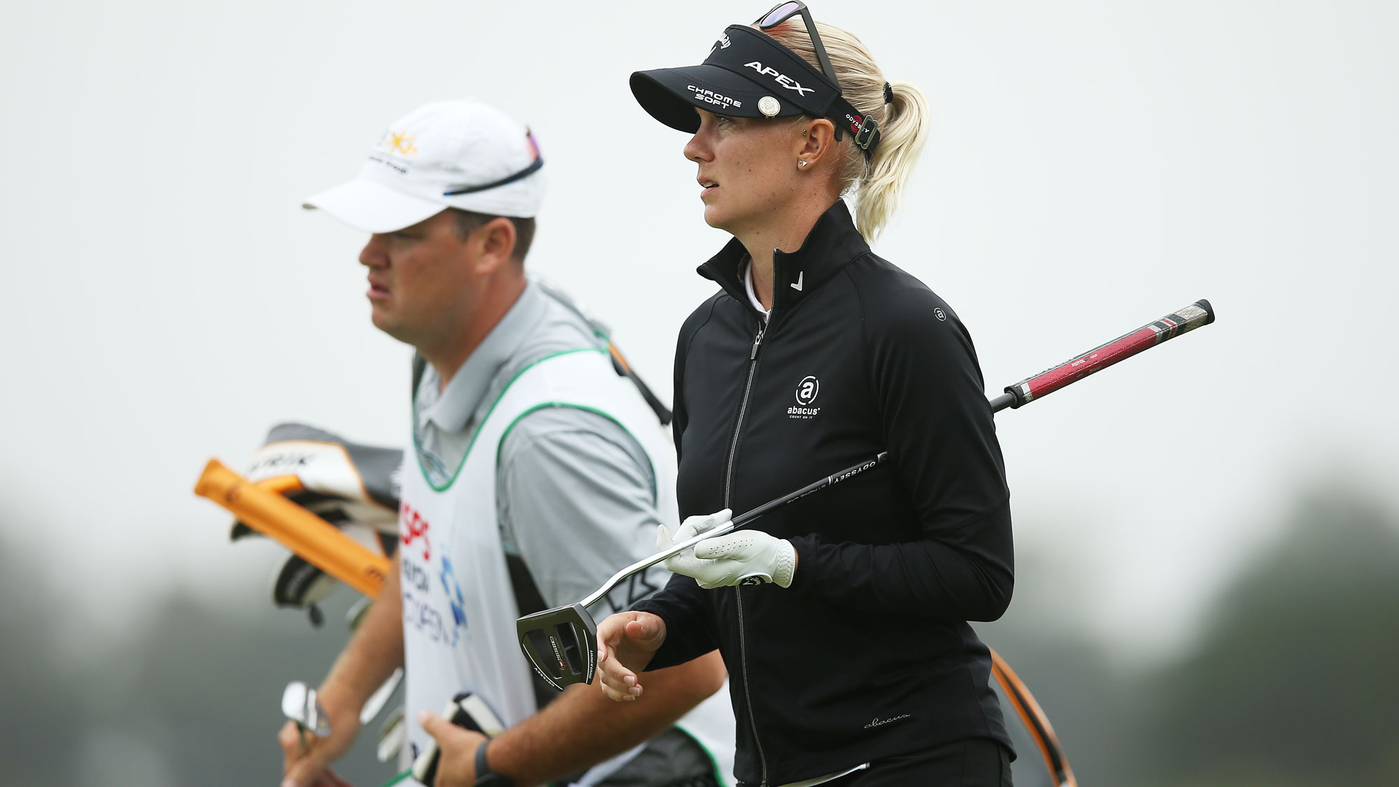 Madelene Sagstrom walking at ISPS Handa Vic Open