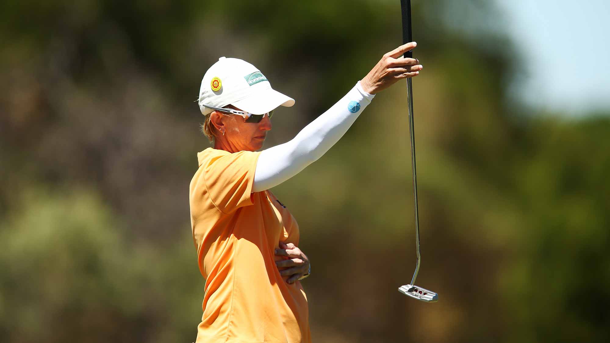 Karrie Webb of Australia competes during day one of the ISPS Handa Women's Australian Open