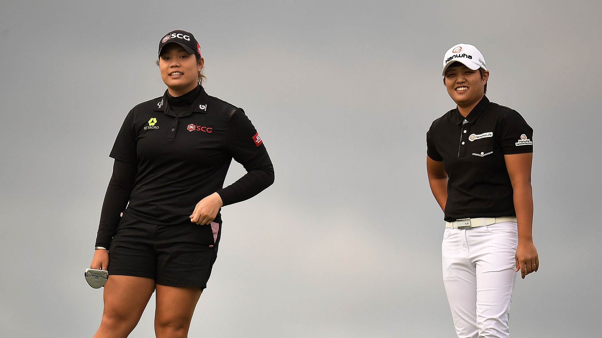 Ariya Jutanugarn and Haru Nomura