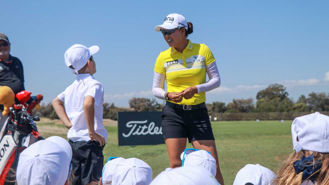 Minjee Lee Junior Clinic ahead of 2020 ISPS Handa Women's Australian Open