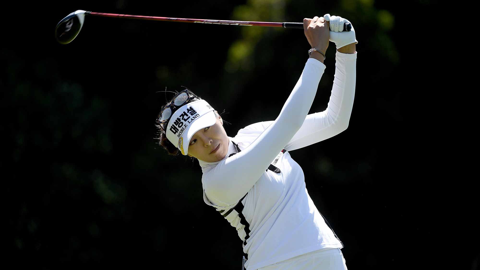 Mi Jung Hur of South Korea tees off the 2nd hole during the Final Round of the KIA Classic at the Park Hyatt Aviara Resort