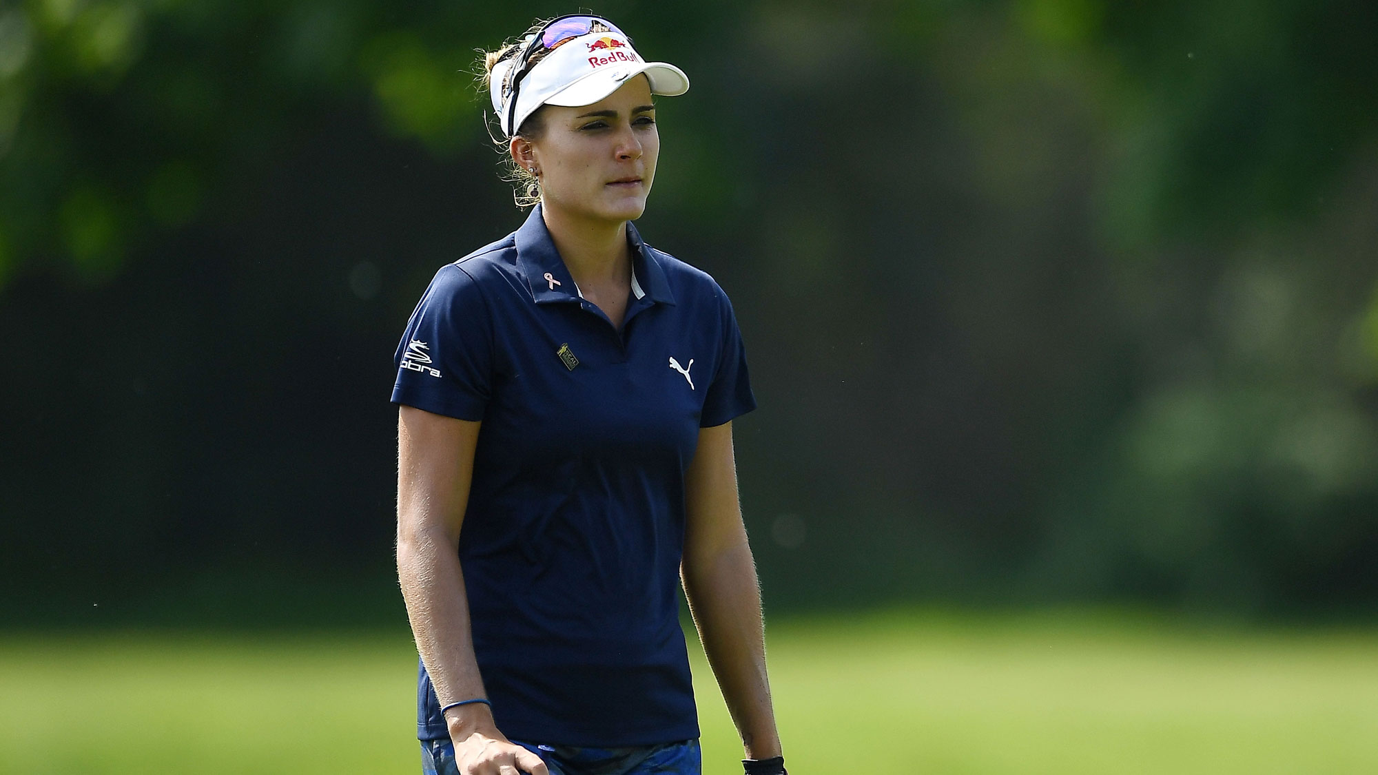 Lexi Thompson Walks Down the Fairway