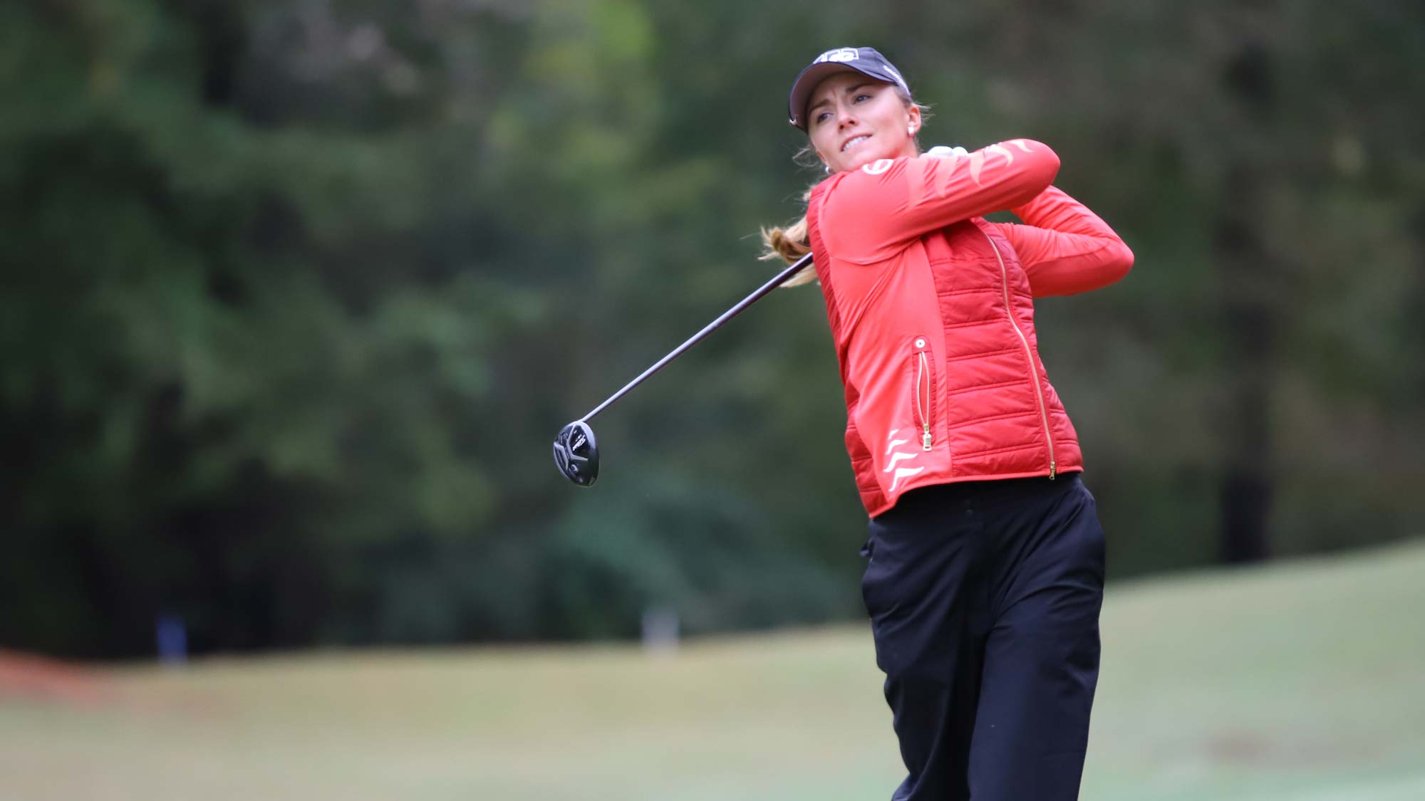 Klara Spilkova during the third round of the LPGA Q-Series