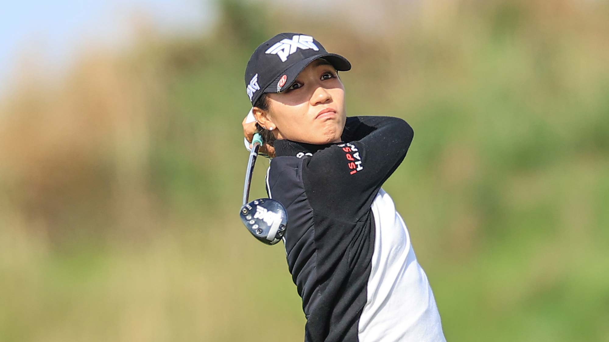 Lydia Ko of New Zealand plays her second shot on the seventh hole during the first round of the Trust Golf Women's Scottish Open