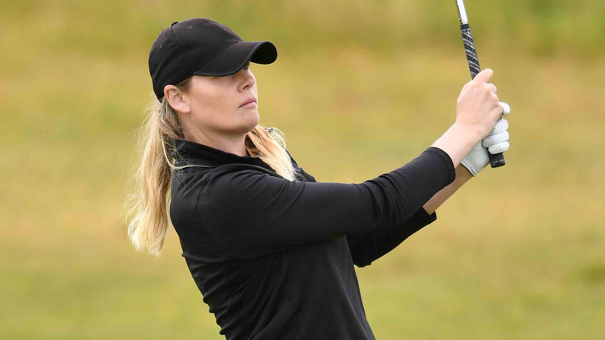 Maude-Aimee Leblanc Moves Up and Into Contention with 18 Left to Play in  Scotland, LPGA