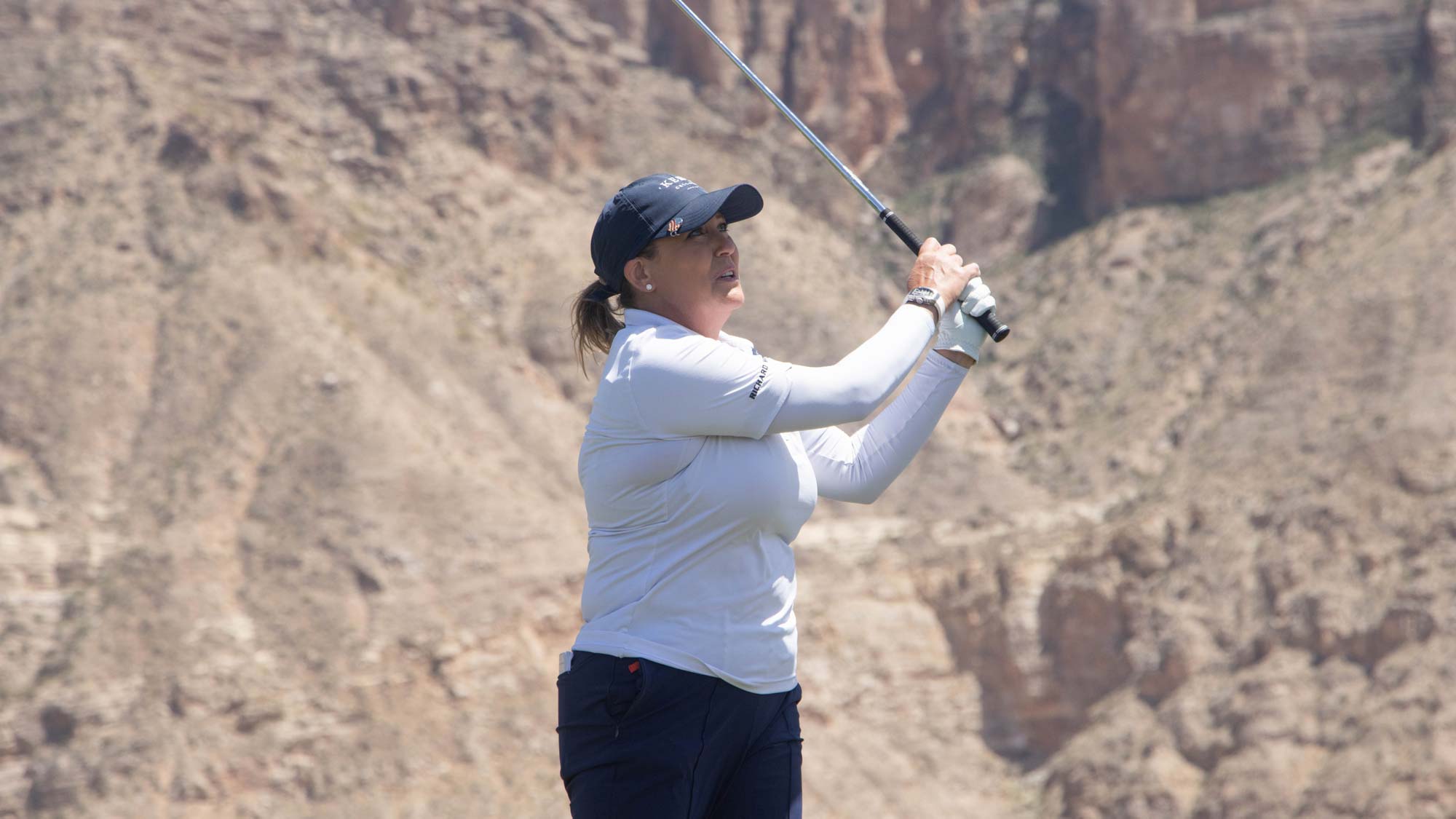 Cristie Kerr during the opening round of the 2024 LPGA Senior Championship