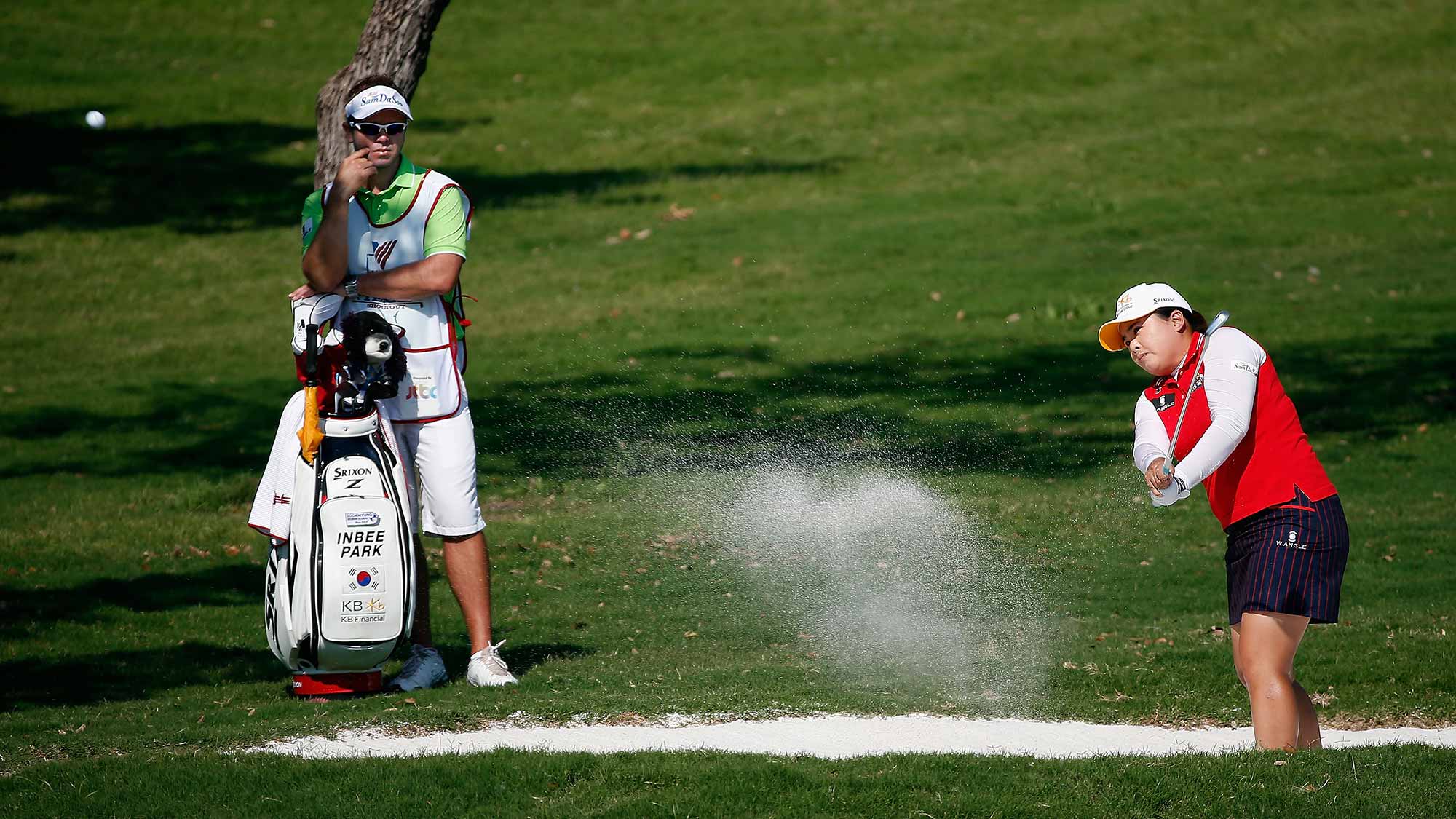  Inbee Park of South Korea hits a shot on the second hole during Round Three of the 2015 Volunteers of America North Texas Shootout Presented by JTBC