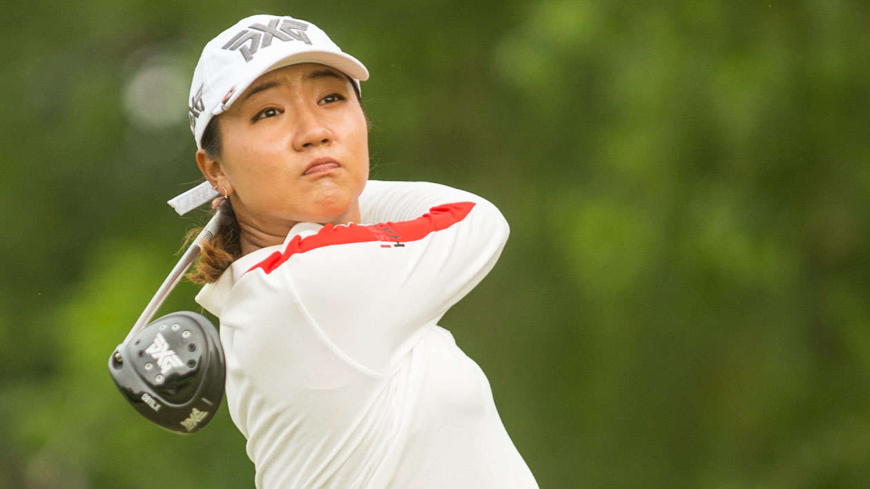  Lydia Ko of New Zealand plays her tee shot at the seventh hole during the second round of the Volunteers of America Texas Shootout