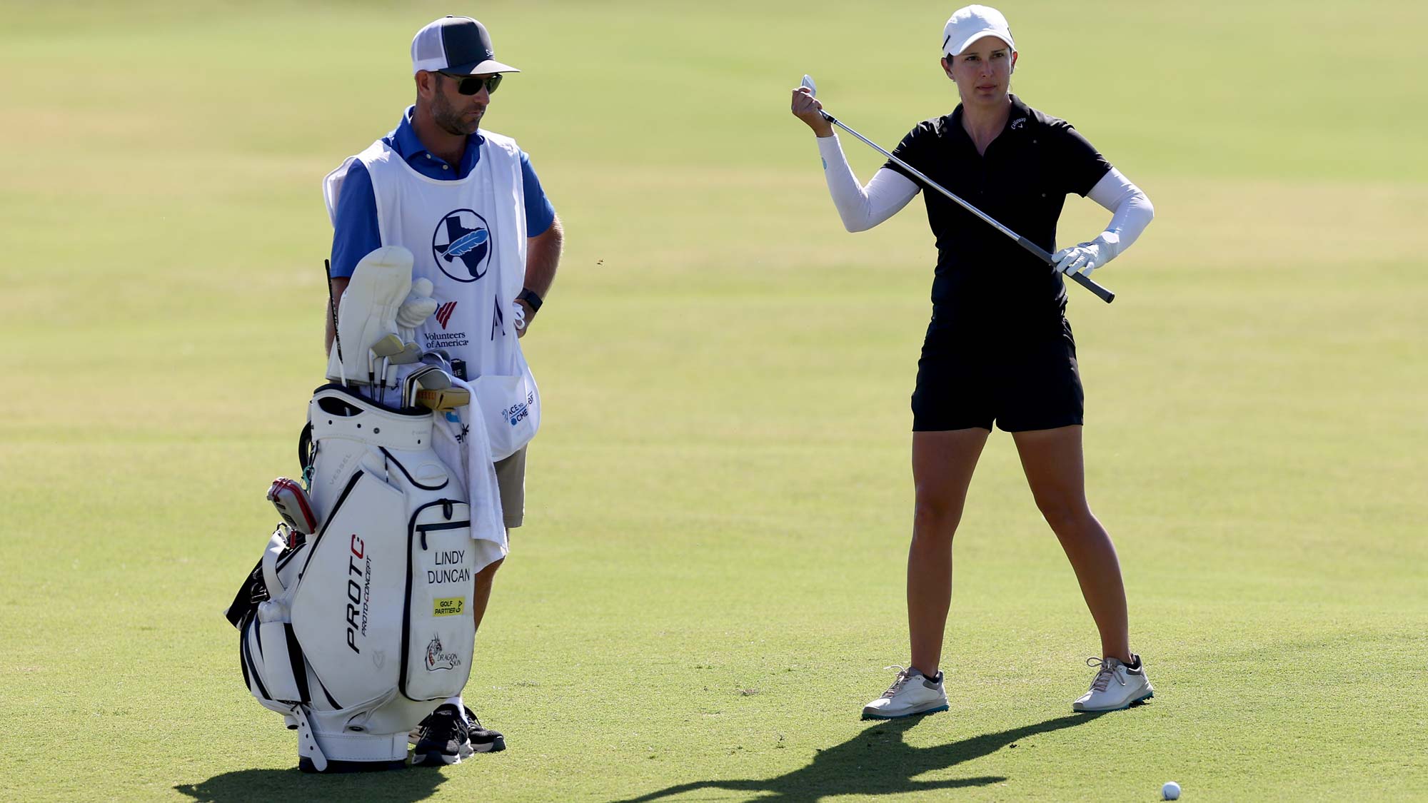 Lindy Duncan plays a shot on the sixth hole during the second round of The Ascendant LPGA benefiting Volunteers of America at Old American Golf Club