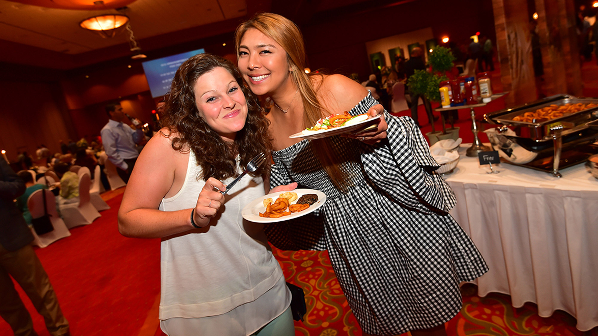 Ally McDonald and Alison Lee at the Pro-Am Party