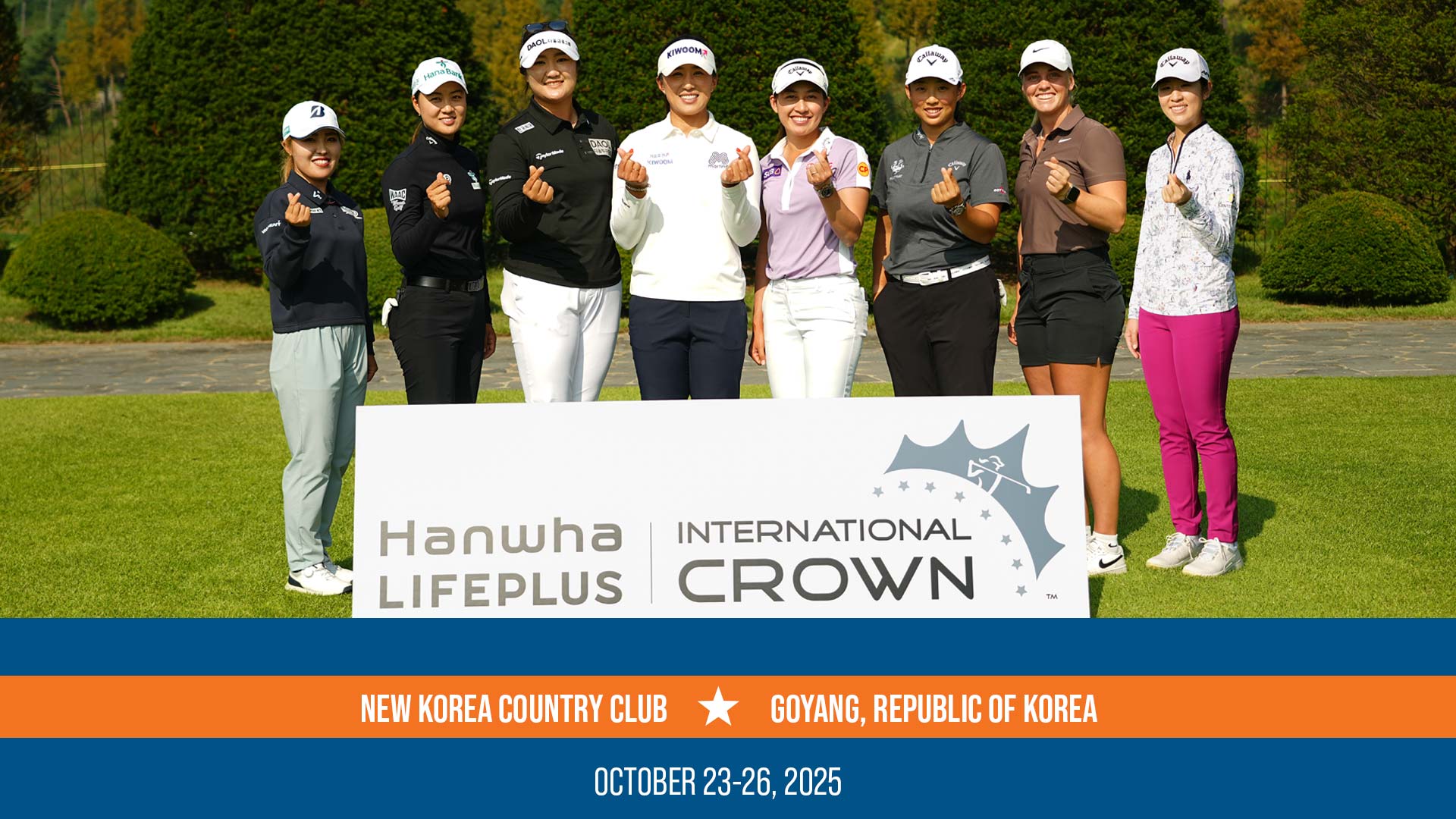 2025 Hanwha LIFEPLUS International Crown,  Golf's Sole Country-versus-Country Team Competition, to be Held at New Korea Country Club in the Republic of Korea